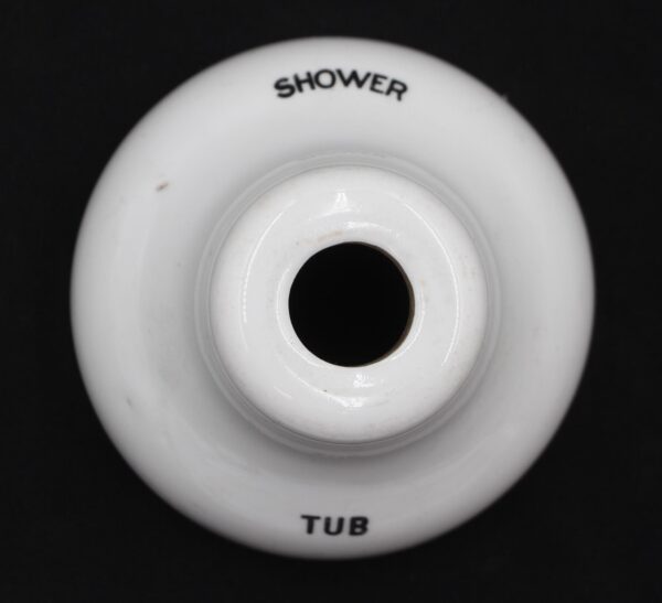 Bathroom - Vintage 3.75 in. White Ceramic Tub Shower Plate Cover