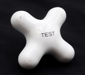 Bathroom - Vintage Ceramic Test Faucet Handle