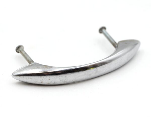 Cabinet & Furniture Pulls - Vintage Mid Century 4.375 in. Chrome Steel Bridge Drawer Pull