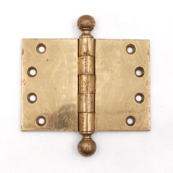 Door Hinges - Vintage 5.5 x 4 in. Polished Brass Butt Door Hinge