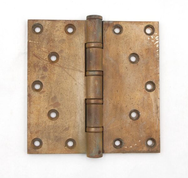 Door Hinges - Vintage 6 x 6 in. Satin Brass Corbin Ball Bearing Door Hinge