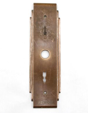 Elevator Hardware - Art Deco Armor Brass Arrow Elevator Button Plate