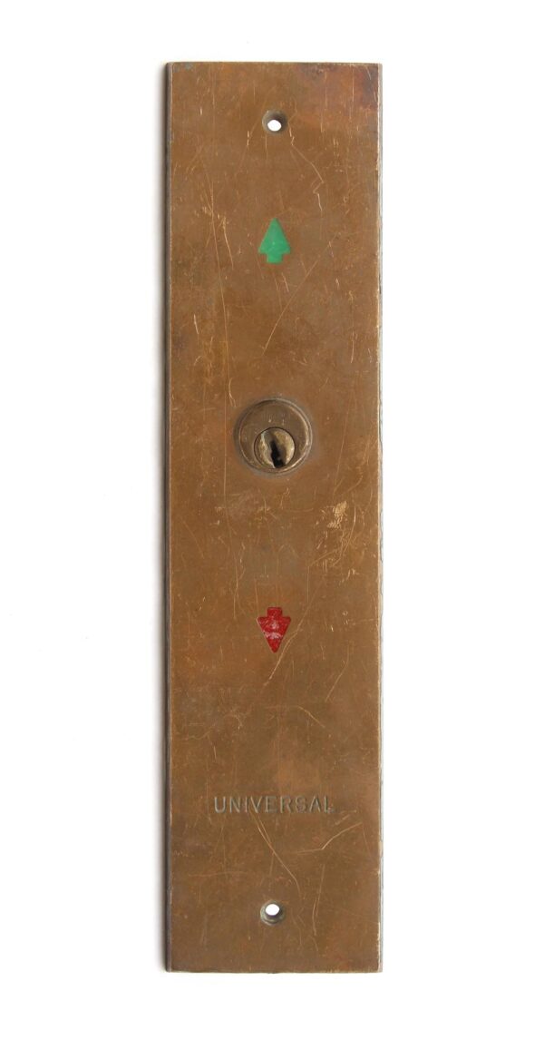 Elevator Hardware - Reclaimed 10.625 in. Universal Elevator Floor Indicator Plate