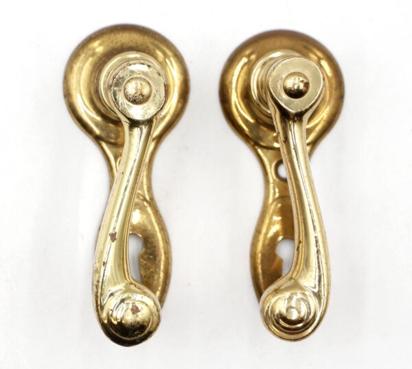 Levers - Pair of Polished Brass Dummy Door Lever Pulls