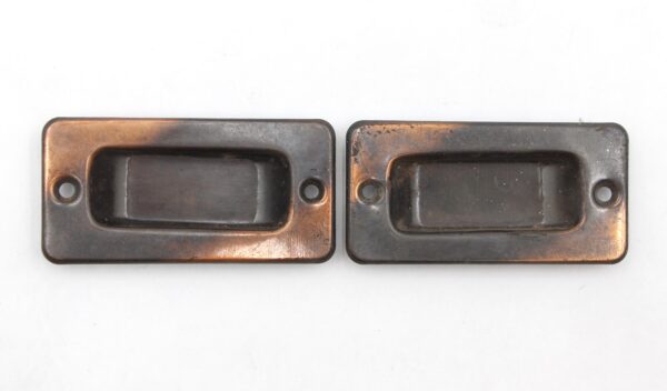 Window Hardware - Pair of Vintage 3 in. Classic Japanned Steel Window Sash Lifts