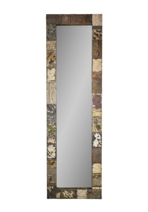 Antique Tin Mirrors - Handmade Mixed Neutrals Antique Tin Ceiling Dressing Mirror