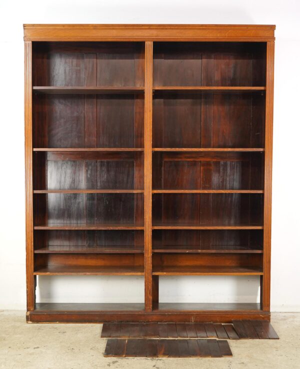 Built-in Cabinets & Bookcases - Reclaimed 81.5 in. Wood Built-in Library Bookcase