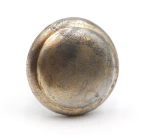 Cabinet & Furniture Knobs - Vintage 1.25 in. Brass Concentric Round Drawer Cabinet Knob