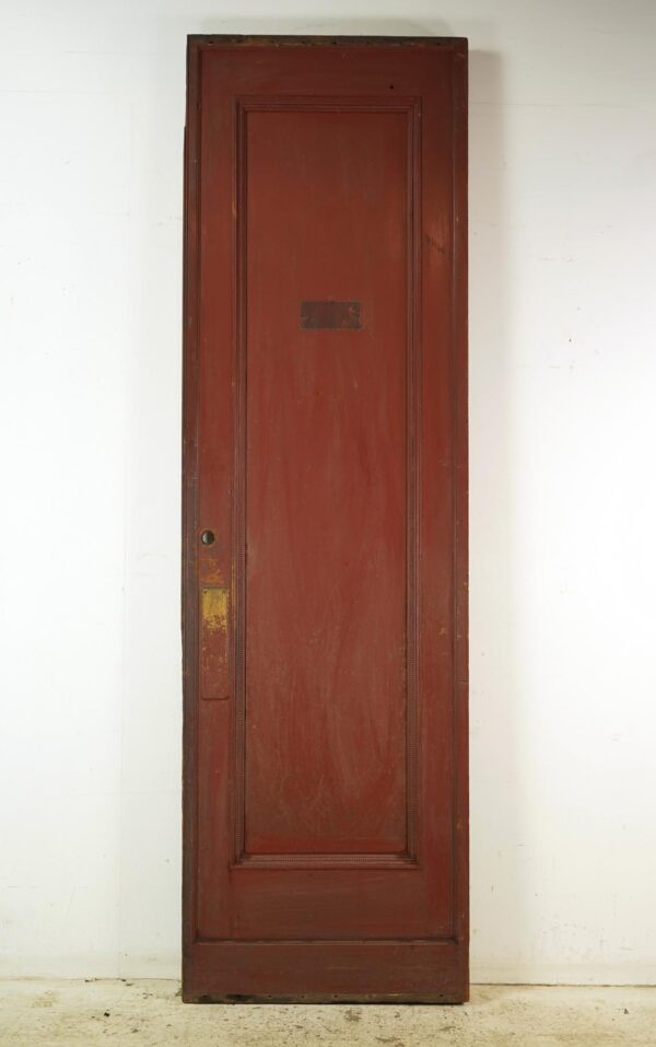 Commercial Doors - Vintage 1 Panel Wood Swinging Commercial Door 102 x 30.25 in.