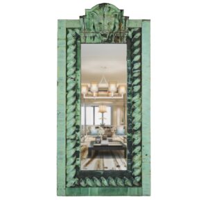 Copper Mirrors & Panels - Handcrafted Antique Copper Lion Head Cornice Mirror