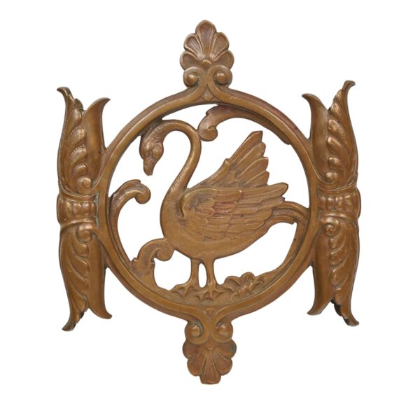 Decorative Metal - Reclaimed Ornate Bronze Swan Piece