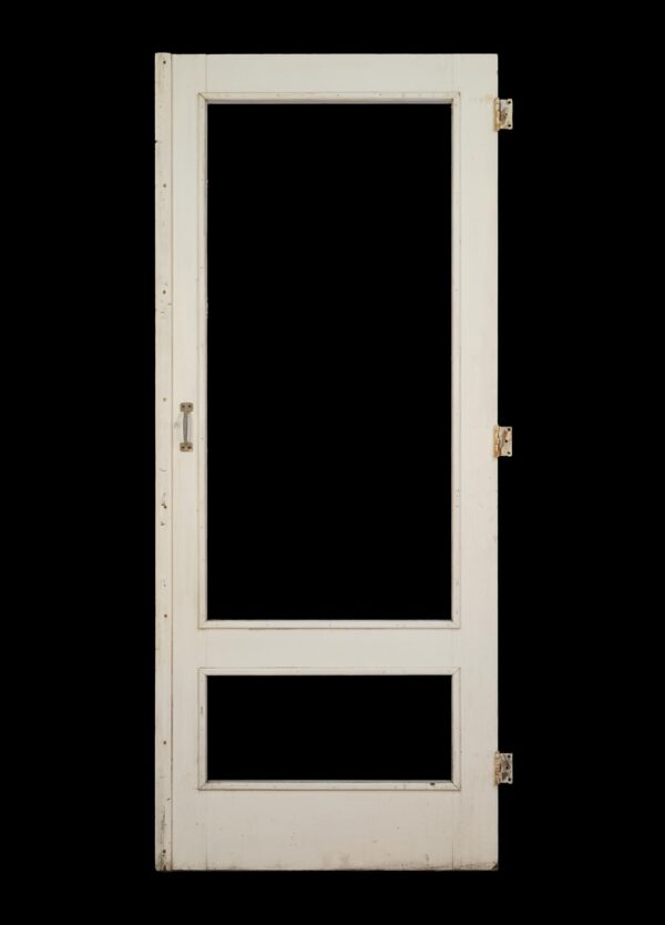 Entry Doors - Vintage 2 Panel Wood Screen Door 83.75 x 34.5 in.