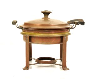 Kitchen - 1960s Copper & Brass Double Boil Chafing Dish