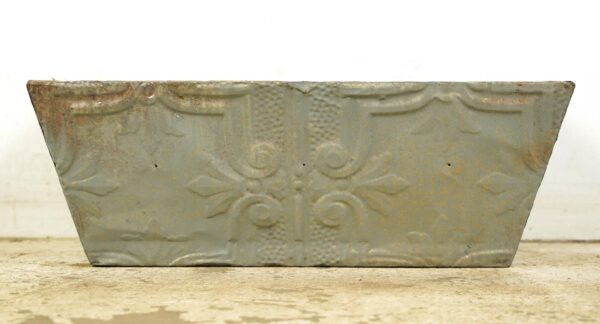 Other Garden Elements - Handcrafted Gray Four Leaf Tin & Wood Planter Box