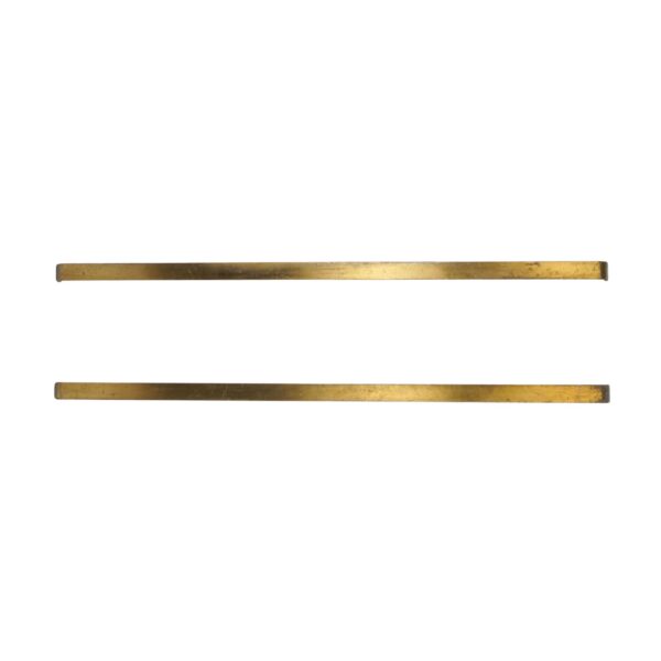 Staircase Elements - Pair of Modern 61.875 in. Brass Handrails