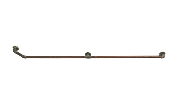 Staircase Elements - Reclaimed 100.25 in. Copper & Brass Pipe Wall Mount Handrail