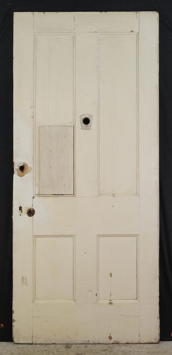 Standard Doors - Antique 4 Panel White Wood Apartment Door 87.5 x 38.625 in.