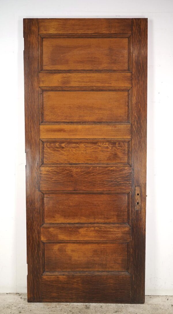 Standard Doors - Vintage 5 Panel Oak Wood Passage Door 93.75 x 39.75 in.
