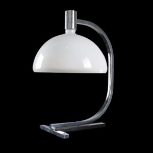 Table Lamps - 1960s Italian Modern Chrome Glass Table Desk Lamp by Franco Albini Table Lamps - 1960s Italian Modern Chrome Glass Table Desk Lamp by Franco Albini
