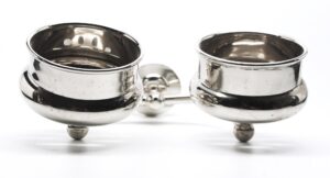 Bathroom - Olde New Nickel Over Brass Double Arm Wall Mount Cup Holder