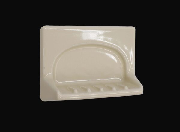 Bathroom - Vintage Off White Ceramic Wall Flush Mount Soap Dish Bathroom - Vintage Off White Ceramic Wall Flush Mount Soap Dish