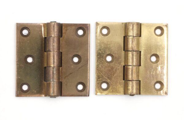 Cabinet & Furniture Hinges - Pair of Vintage 2 x 2 in. Corbin Brass Butt Cabinet Hinges Cabinet & Furniture Hinges - Pair of Vintage 2 x 2 in. Corbin Brass Butt Cabinet Hinges