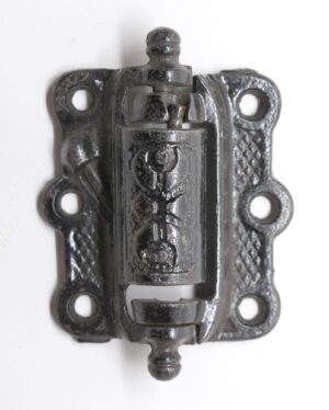 Door Hinges - Antique Cast Iron Black Spring Hinge