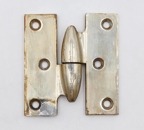 Door Hinges - Vintage 3.5 x 3.25 in. Brass Lift Off Left Olive Door Hinge