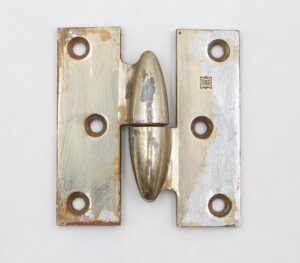 Door Hinges - Vintage 3.5 x 3.25 in. Brass Lift Off Right Olive Door Hinge