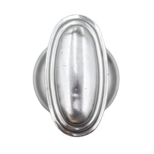 Door Knob Sets - Vintage Oval Nickeled Brass Dummy Oval Door Knob