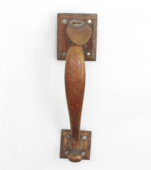 Door Pulls - Vintage 9.25 in. Patina Cast Brass Door Pull