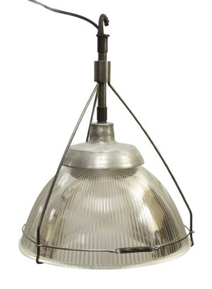 Industrial & Commercial - Reclaimed Factory Holophane Glass 21 in. Pendant Lights