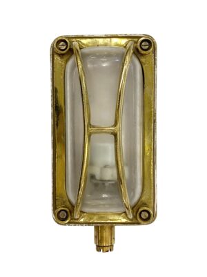 Nautical Lighting - Rectangular 9.25 in. Brass Nautical Light