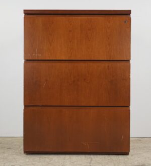 Office Furniture - Contemporary 3 Drawer Wood Office Filing Cabinet
