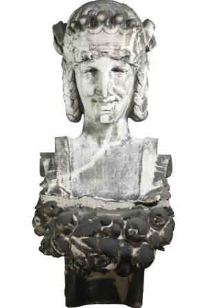 Stone & Terra Cotta - Antique Vanderbilt Hotel Terra Cotta Ariadne Bust - Q279302