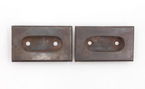 Window Hardware - Pair of Vintage 3 in. Steel Rectangular Window Sash Lifts