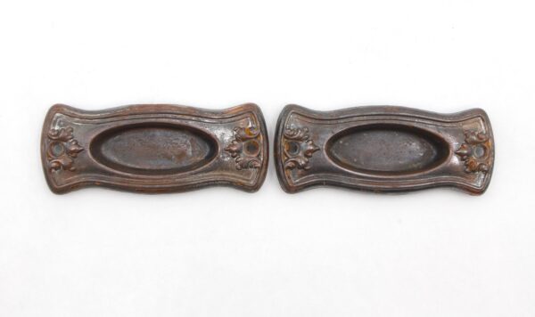 Window Hardware - Pair of Vintage 3.75 in. Traditional Steel Window Sash Lifts