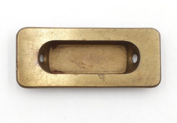 Window Hardware - Vintage 3.25 in. Brushed Brass Cast Iron Window Sash Lift