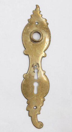 Back Plates - Vintage European 9.25 in. Brass Door Back Plate
