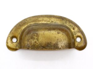 Cabinet & Furniture Pulls - Vintage Pressed Brass 3.375 in. Bin Drawer Pull