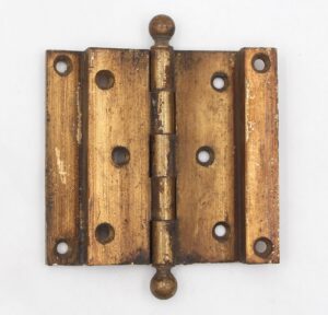 Door Hinges - Vintage Brass 5 x 5.5 in. Swing Clear Door Hinge