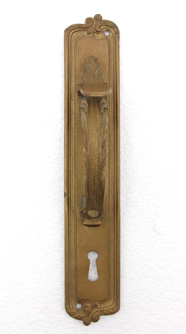 Door Pulls - Vintage 10.125 in. French Brass Door Pull