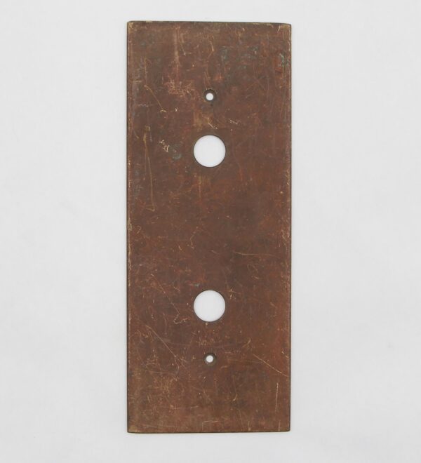 Elevator Hardware - Vintage Two Button Bronze Elevator Plate