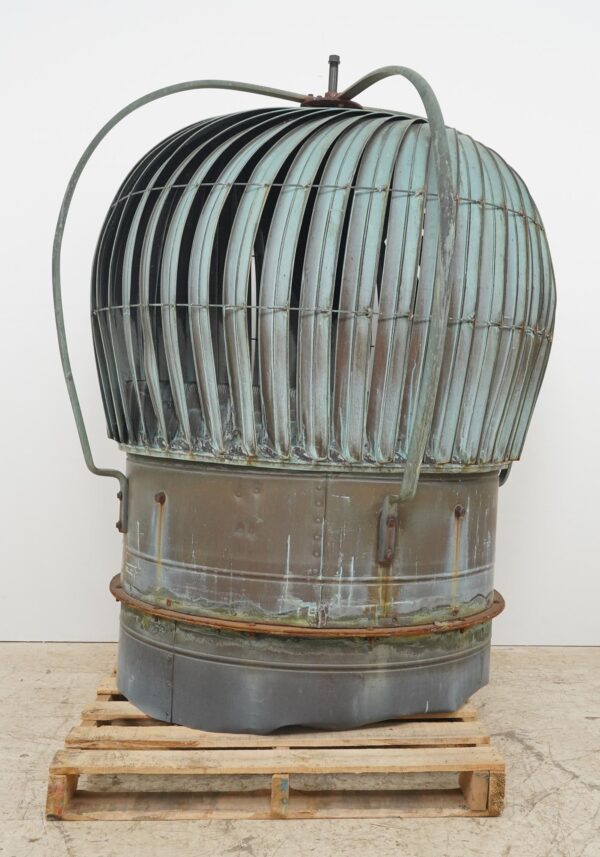 Exterior Materials - Antique 70.5 in. Industrial Copper Roof Wind Turbine Ventilator