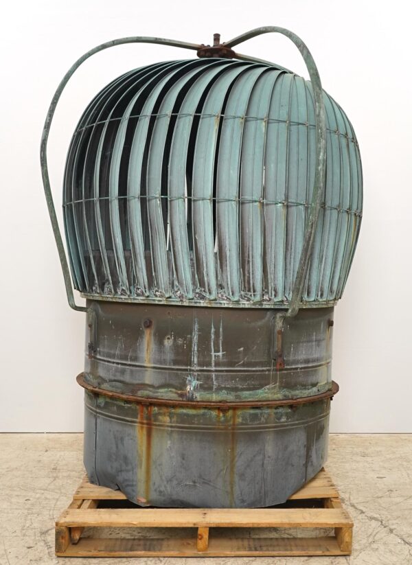 Exterior Materials - Antique 73.75 in. Industrial Copper Roof Wind Turbine Ventilator