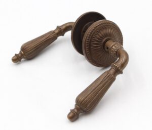 Levers - Traditional Cast Bronze Lever Passage Door Knob Set