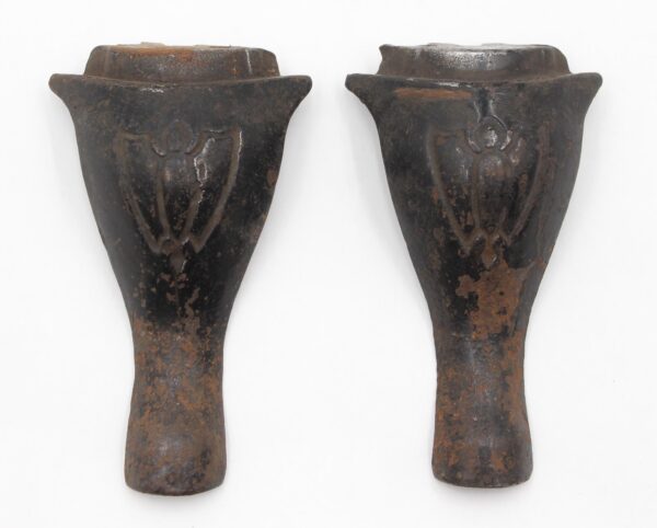 Other Cabinet Hardware - Pair of Antique Cast Iron Cabriolet Furniture Legs