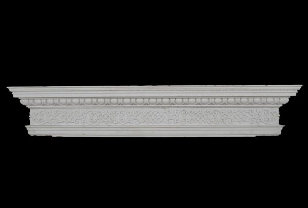Pediments - Antique 71.25 in. White Wood Doorway Pediment