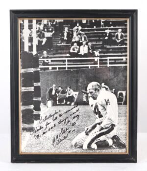 Photographs - 1960s Giants Vs. Steelers Game Y.A. Title Signed Photograph