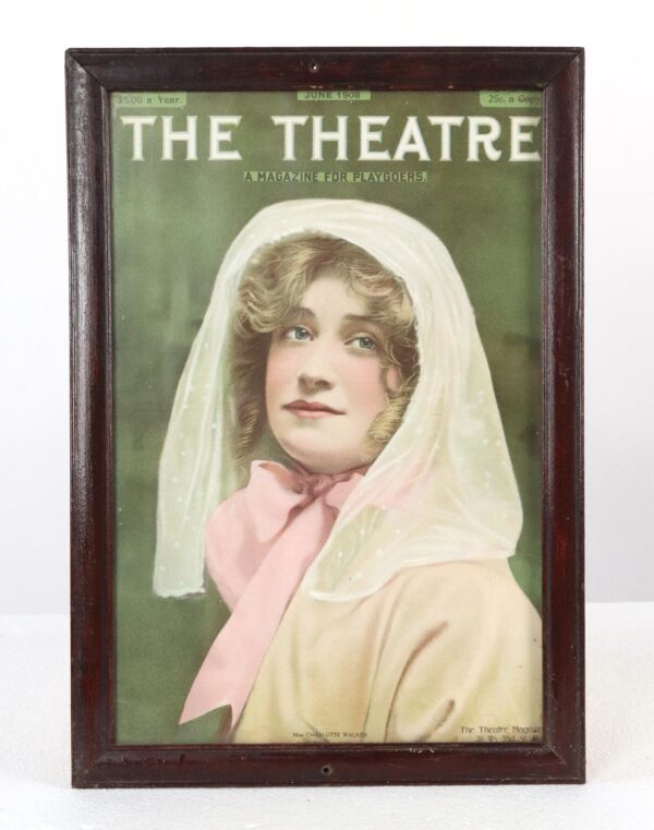 Prints - Framed 1908 The Theatre Magazine Miss Charlotte Walker Cover